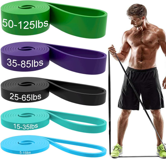 Resistance Bands, Pull up Assist Bands - Workout Bands, Eexercise Bands, Long Resistance Bands Set for Working Out, Fitness, Training, Physical Therapy for Men Women - Green