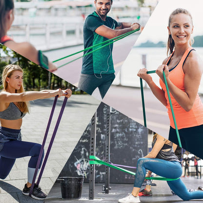 Resistance Bands, Pull up Assist Bands - Workout Bands, Eexercise Bands, Long Resistance Bands Set for Working Out, Fitness, Training, Physical Therapy for Men Women - Green